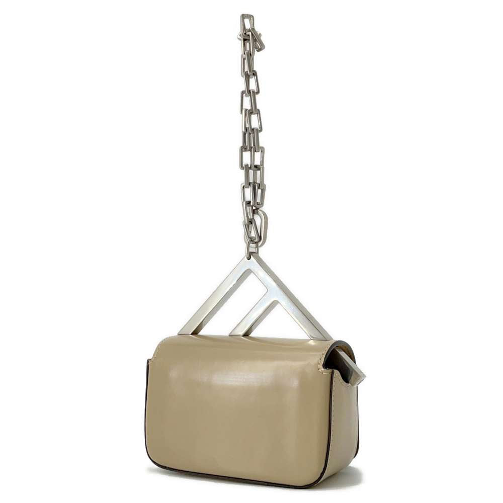 Fendi First Site Nano Beige7as173 Leather