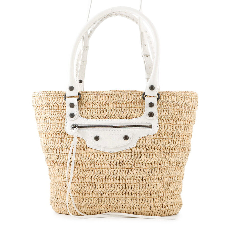 Balenciaga City white bag – front view
