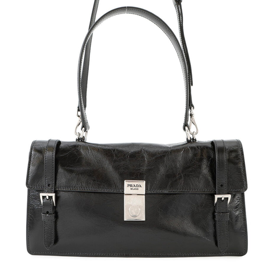 Prada Shoulder Bag black – front view