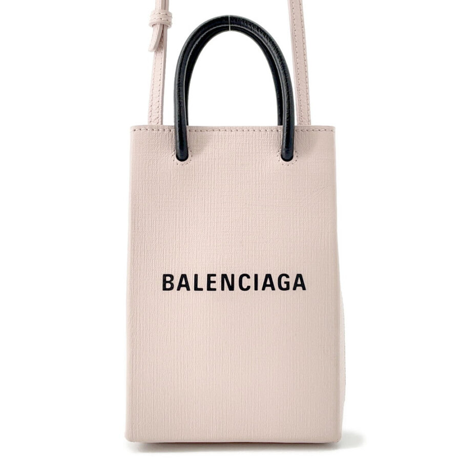 Balenciaga handbag pink – front view