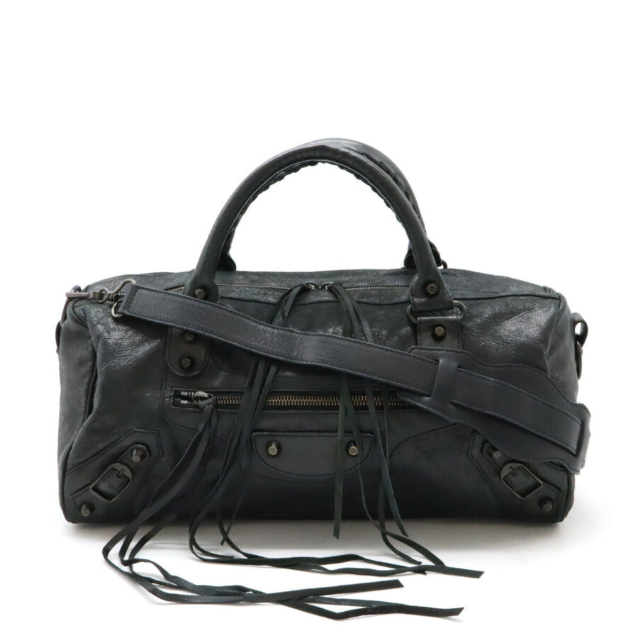 Balenciaga handbag grey – front view