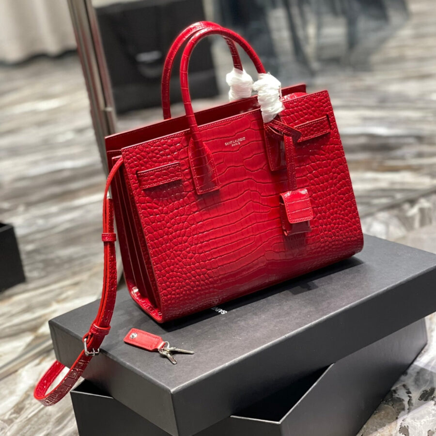 Saint Laurent Sac de Jour gold bag – front view