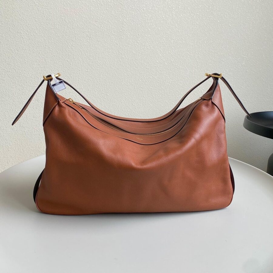 Designer handbag orange – front view