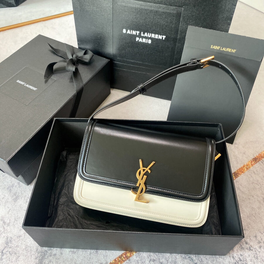 Designer Satchel black bag – front view