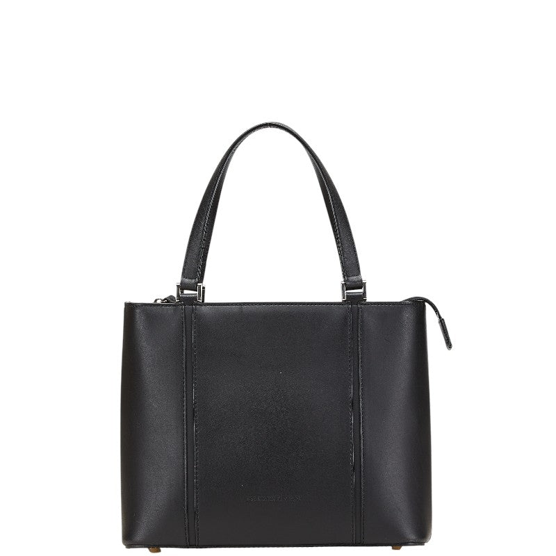 Burberry Logo Nova Check Leather Handbag | Studio Nafay