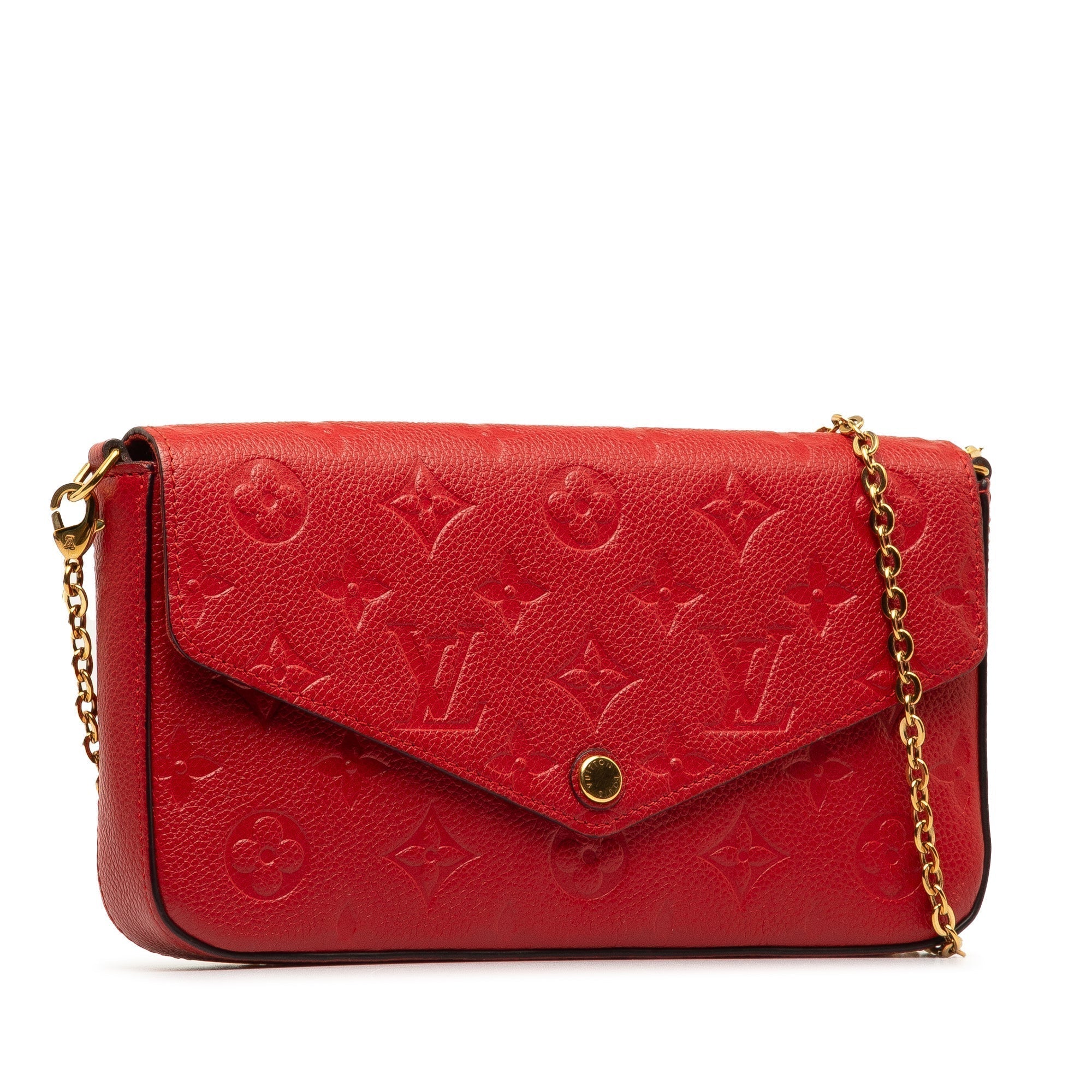 Red Louis Vuitton Monogram Empreinte Pochette Felicie Crossbody Bag - Product Image 2