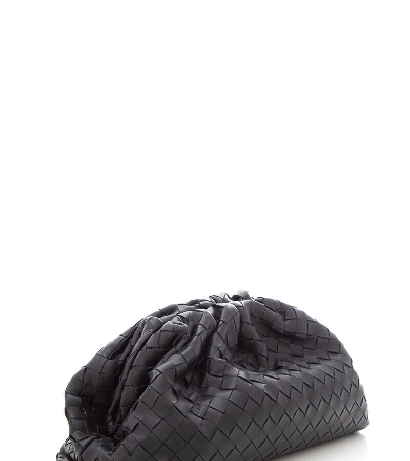 Bottega Veneta Black Intrecciato Oversized Clutch | Studio Nafay