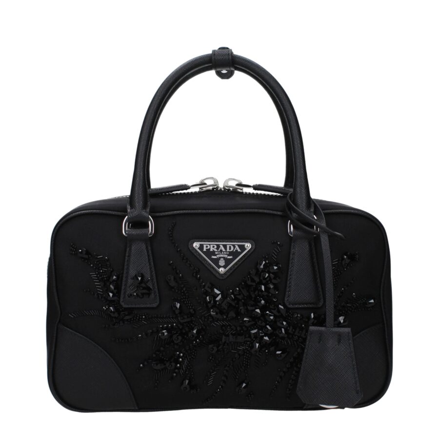 Prada handbag black – front view