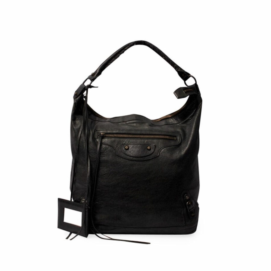 Balenciaga City black bag – front view