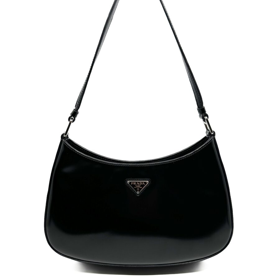 Prada Cleo black bag – front view