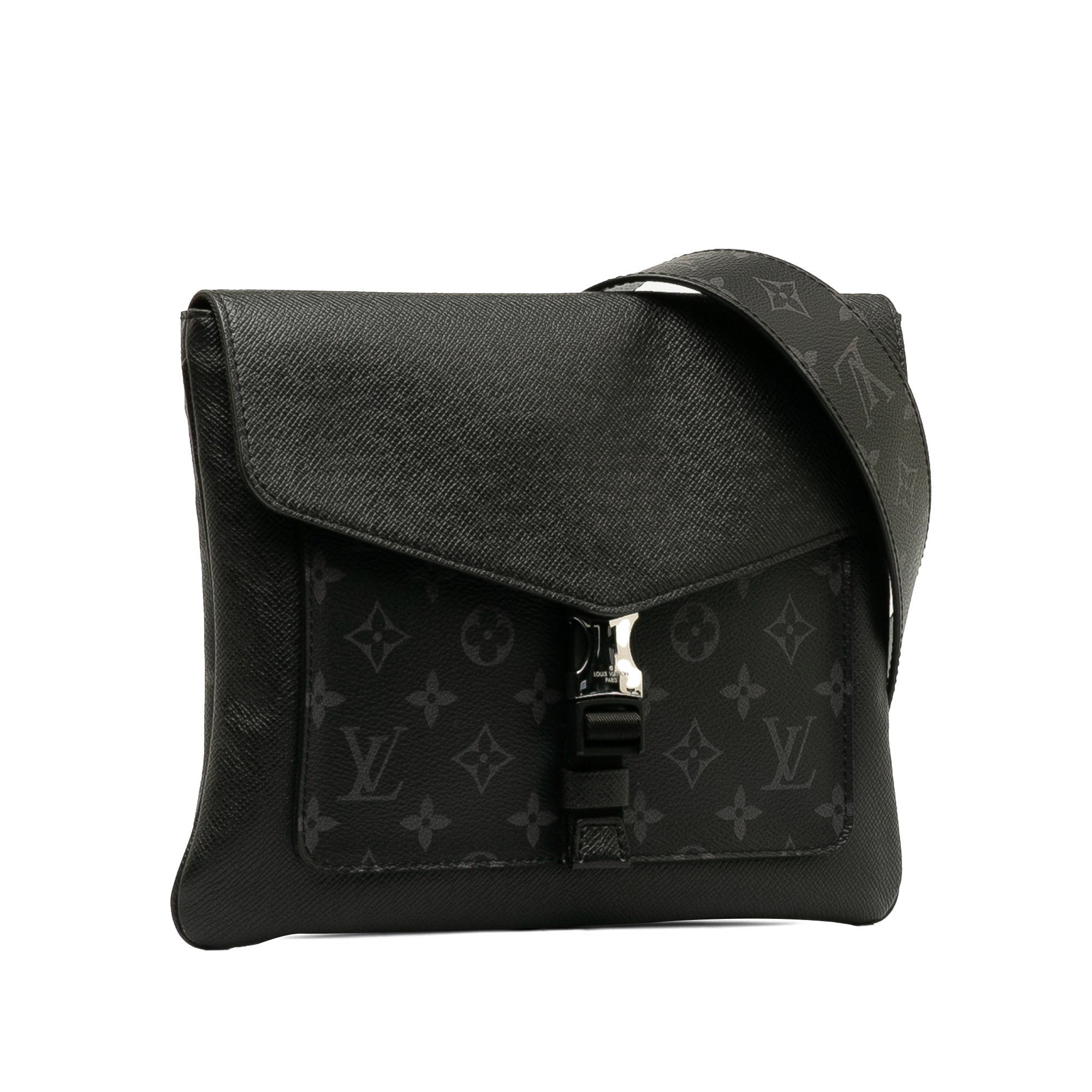 Black Louis Vuitton Taigarama Outdoor Flap Messenger Crossbody Bag - Product Image 2
