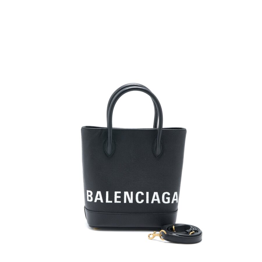 Balenciaga Tote black bag – front view