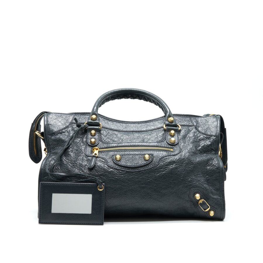Balenciaga City grey bag – front view