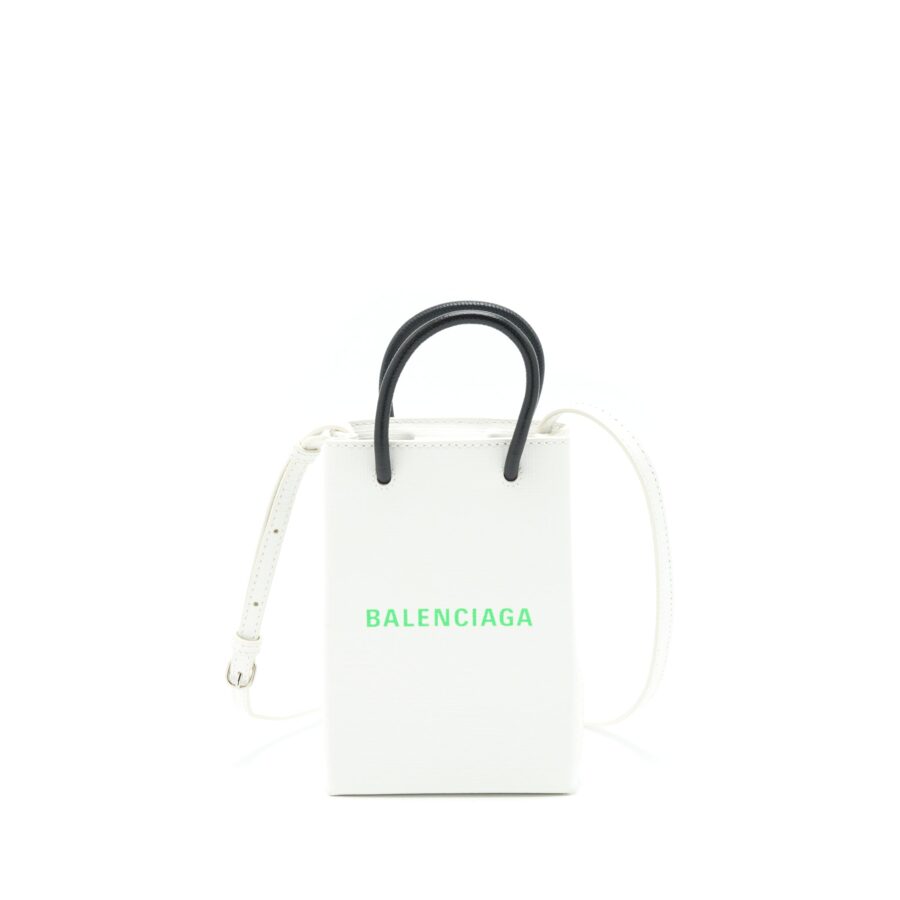 Balenciaga Pouch white bag – front view