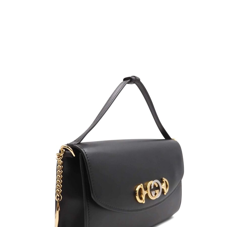 Zumi Small Shoulder Bag Black | Studio Nafay