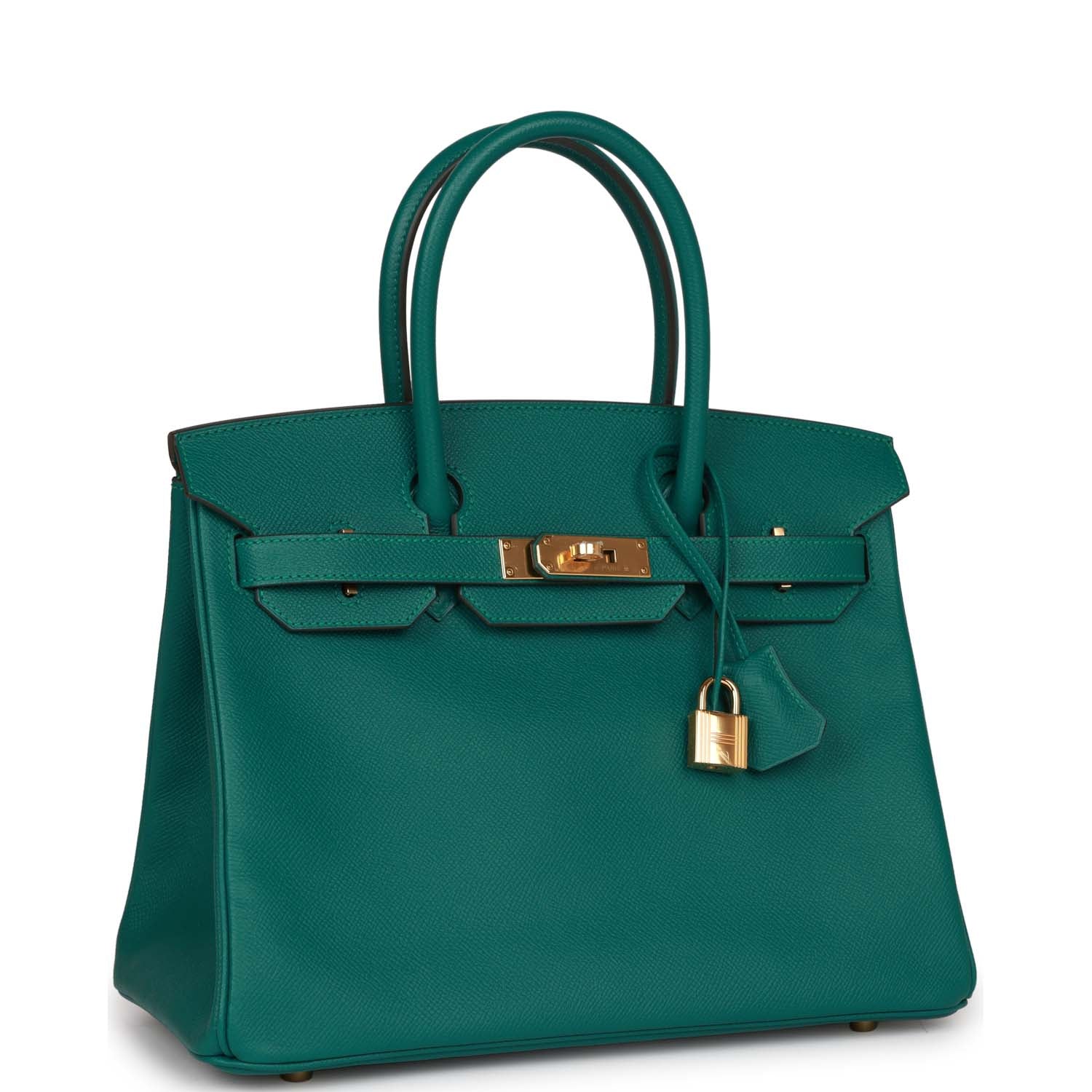 Birkin 30 Sac du Quotidien Malachite Epsom Doré