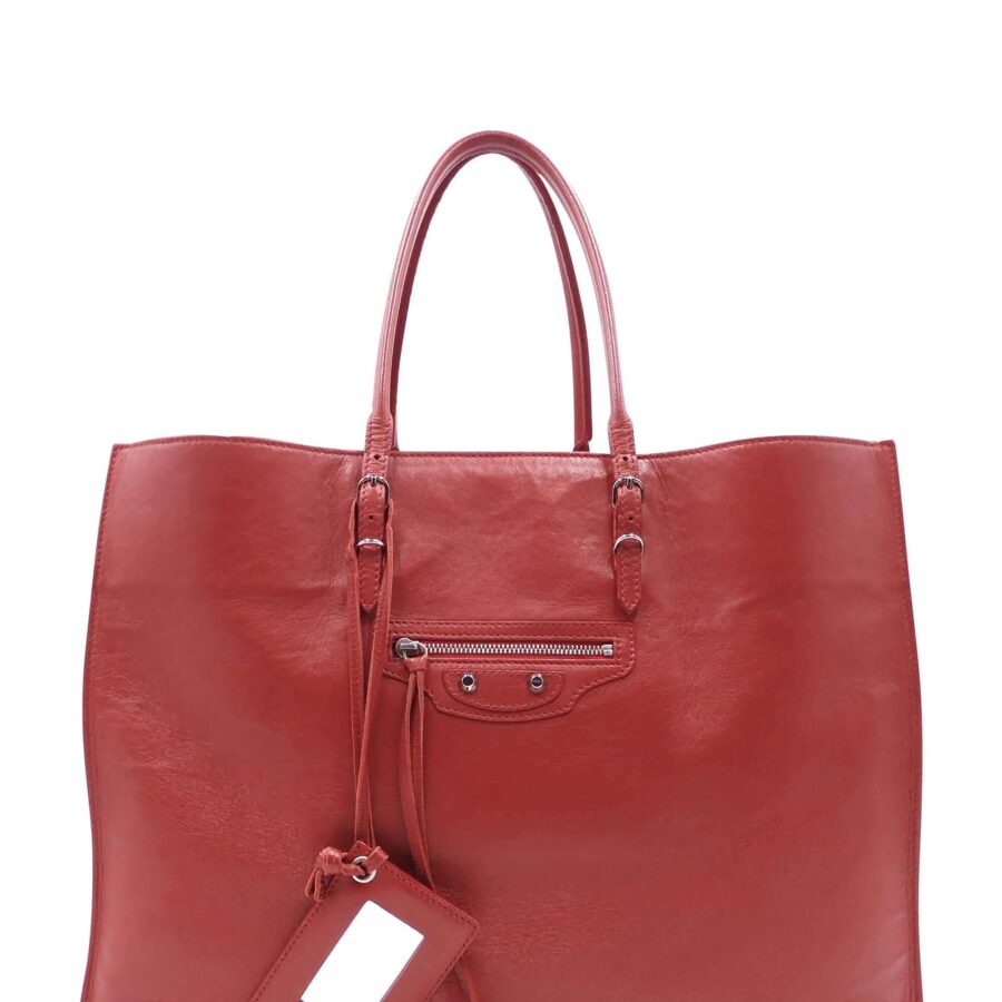 Balenciaga Papier red bag – front view