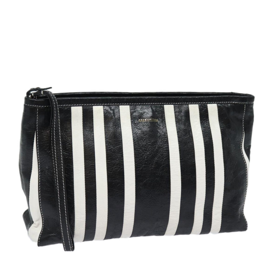 Balenciaga Clutch black bag – front view